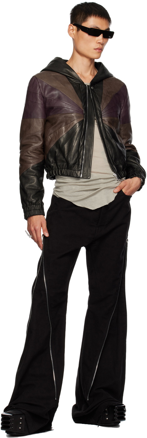 Rick Owens Black Edfu Leather Jacket