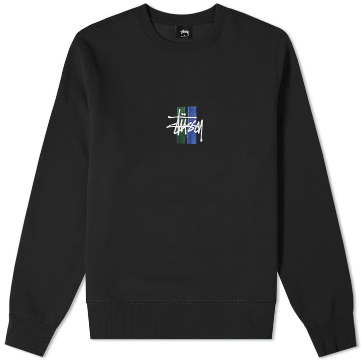 Photo: Stussy 2 Bar Stock Embroidered Crew Sweat