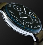 Ressence - Type 3X Limited Edition Automatic 44mm Titanium and Leather Watch - Black