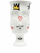 Jonathan Adler White Dora Maar Graffiti Porcelain Vase
