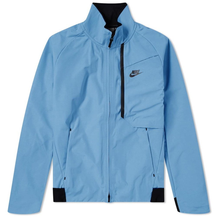 Photo: Nike Tech Fleece Shield Jacket Blue