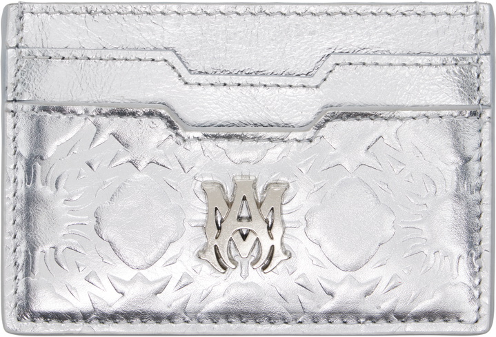 Photo: AMIRI Silver MA Quad Foil Card Holder