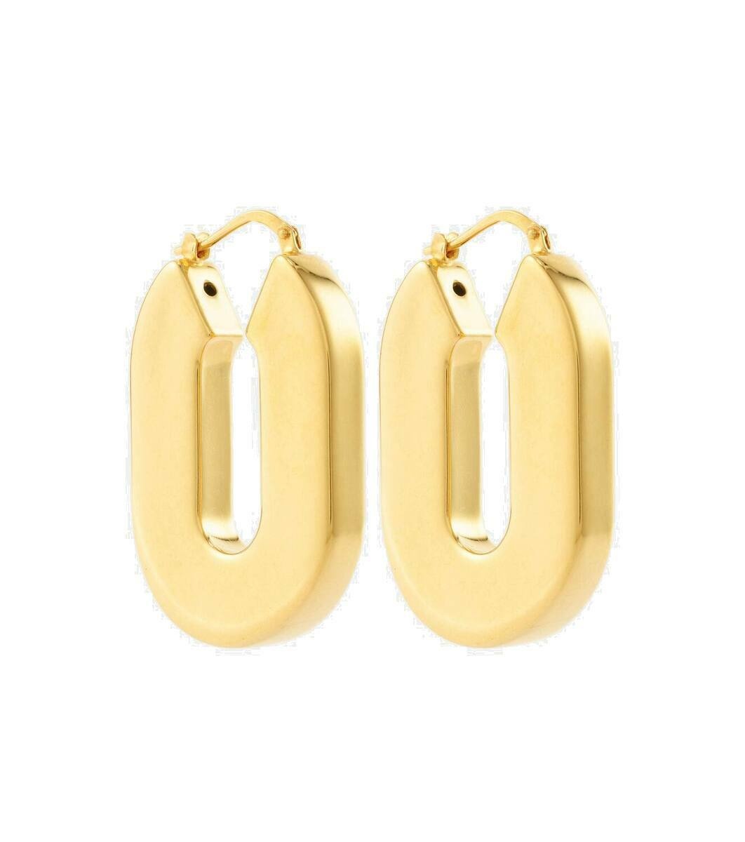 Photo: Jil Sander Logo hoop earrings