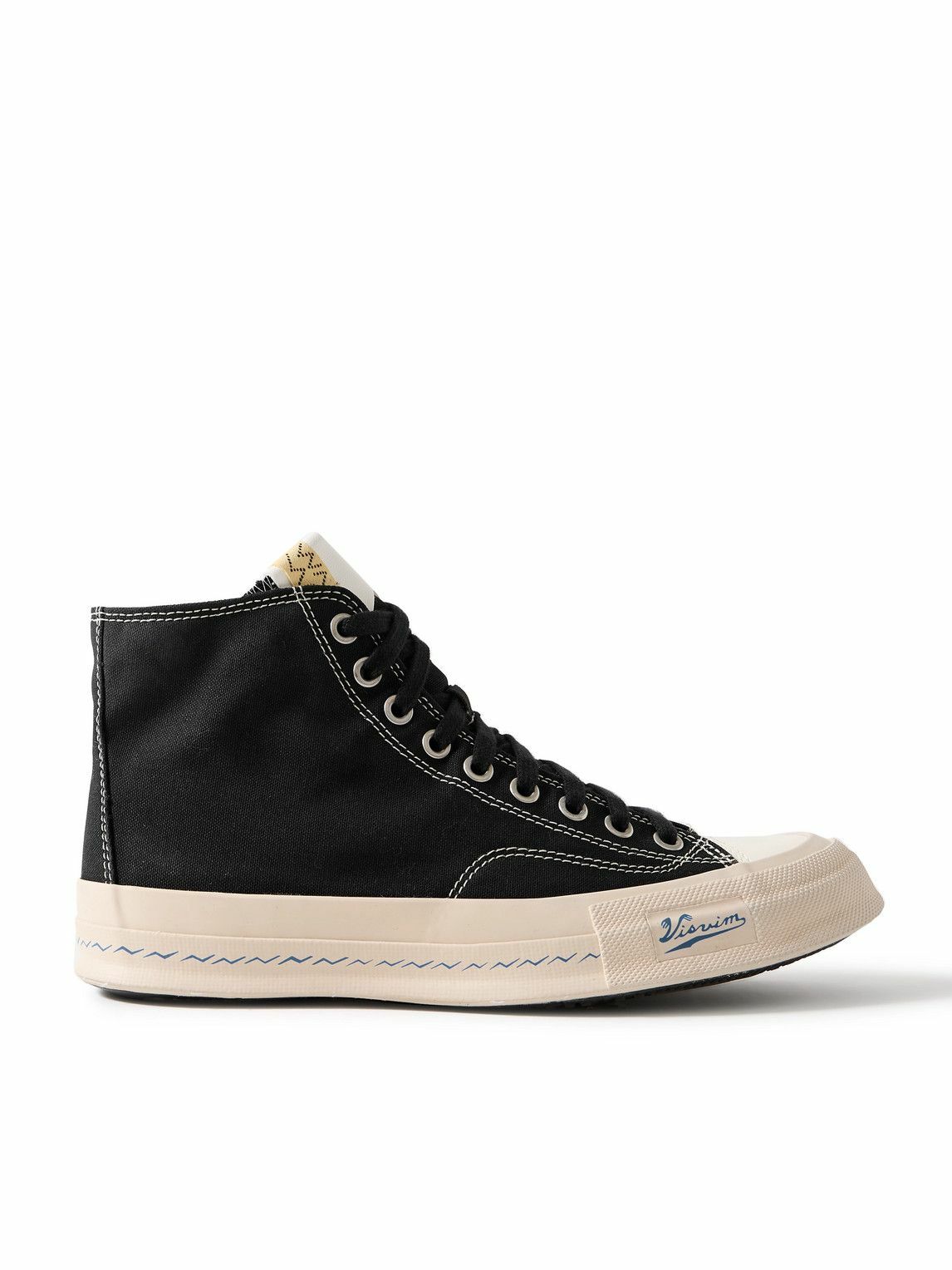 Visvim - Skagway Leather-Trimmed Canvas High-Top Sneakers Visvim - Skagway Leather-Trimmed Canvas High-Top Sneakers