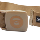 Men's AAPE Web Belt in Beige