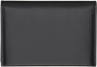 Acne Studios Black Folded Leather Card Holder