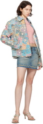 GUESS USA Pink Cropped T-Shirt