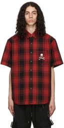 mastermind JAPAN Red Reversible Cotton Shirt