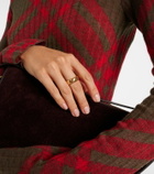 Burberry Shield Segment gold-plated sterling silver ring