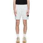 Stone Island Blue 6200014 Malfilé Fleece Old Effect Shorts