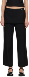 Sandy Liang Black Mott Trousers