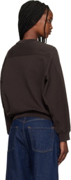 Maison Kitsuné Brown Baby Fox Open Pocket Sweatshirt