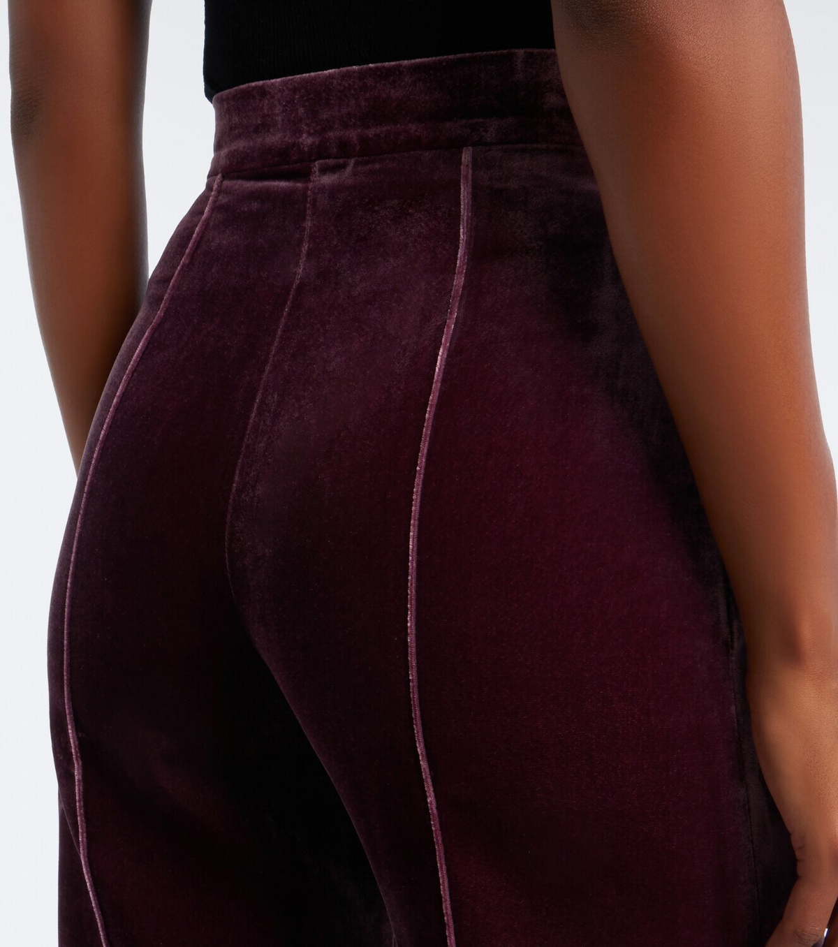 Elie Saab Velvet wide-leg pants