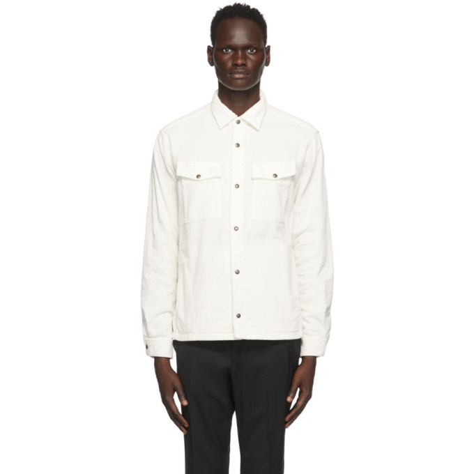 Photo: Z Zegna Off-White Corduroy Shirt