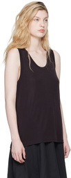 Studio Nicholson Burgundy Votan Jersey Tank Top