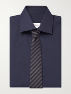 BRIONI - William Herringbone Cotton Shirt - Blue