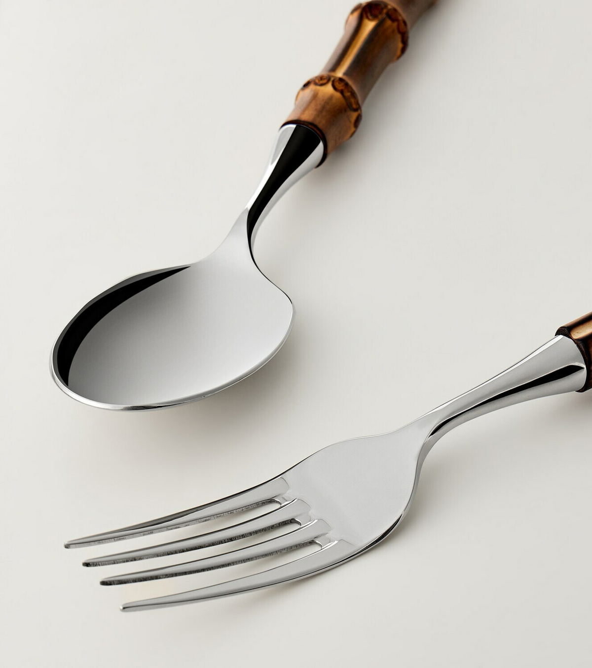 Gucci Bamboo stainless steel fork and spoon set