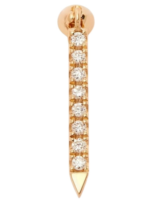 Photo: MARIA TASH 18K Yellow Gold Eternity Bar Diamond Earring