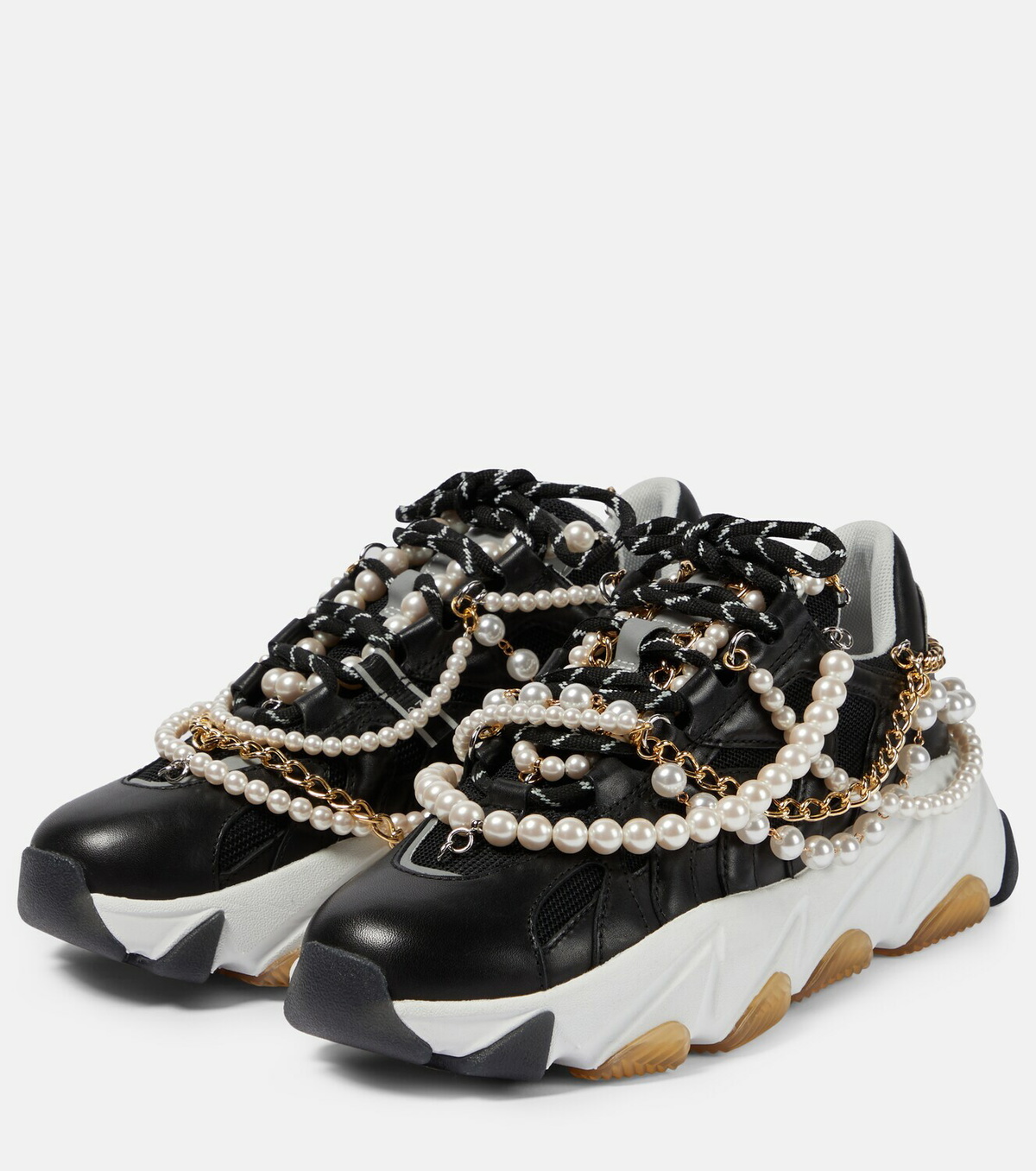 Junya Watanabe Embellished leather sneakers