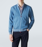 Kiton Denim bomber jacket