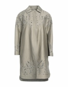 Ermanno Scervino Womens Overcoat & Trench Coat in Grey