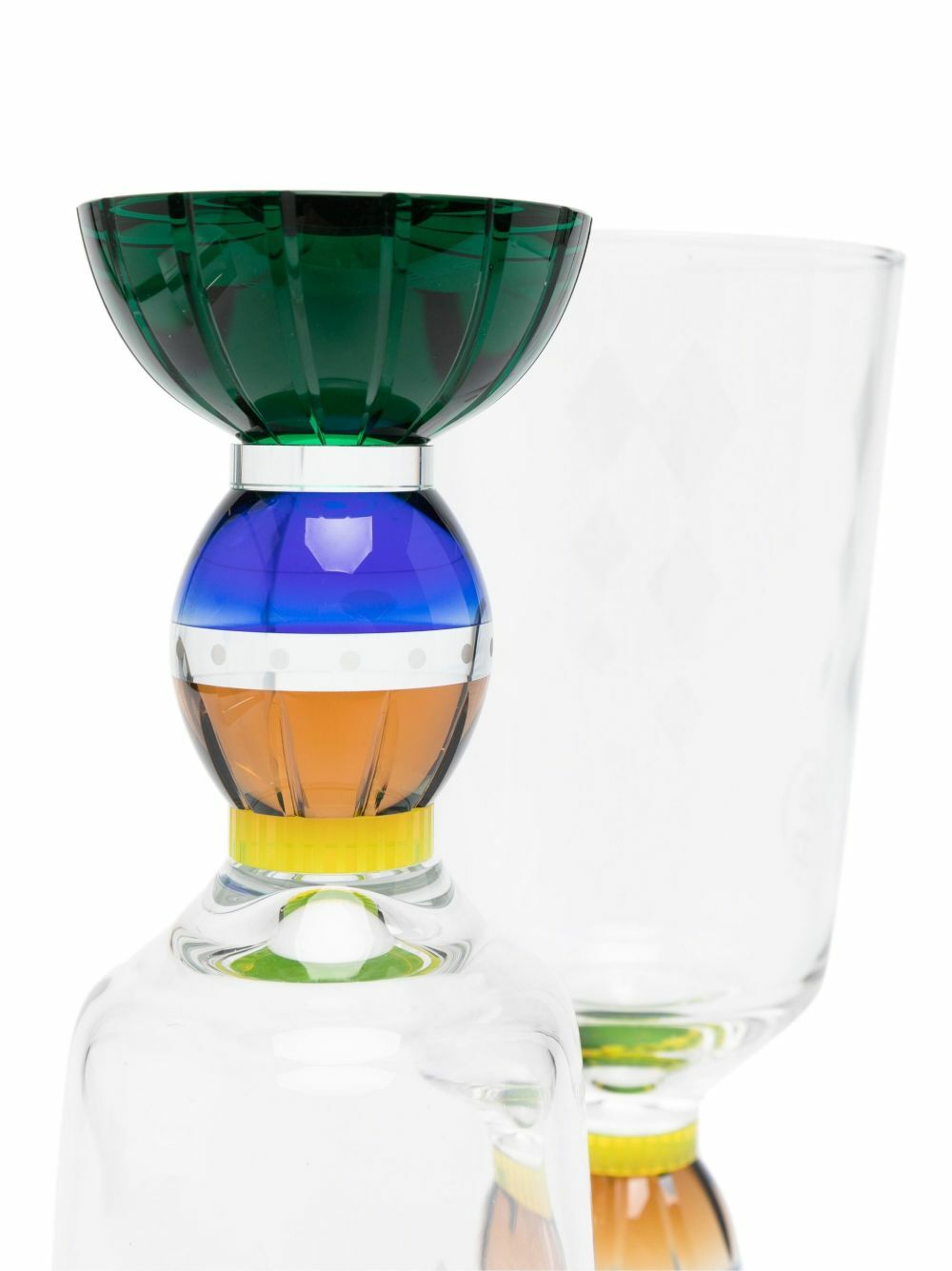 Reflections Copenhagen Green Ascot Tall Crystal Glasses Set