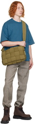 Bottega Veneta Khaki Maxi Padded Tech Cassette Bag