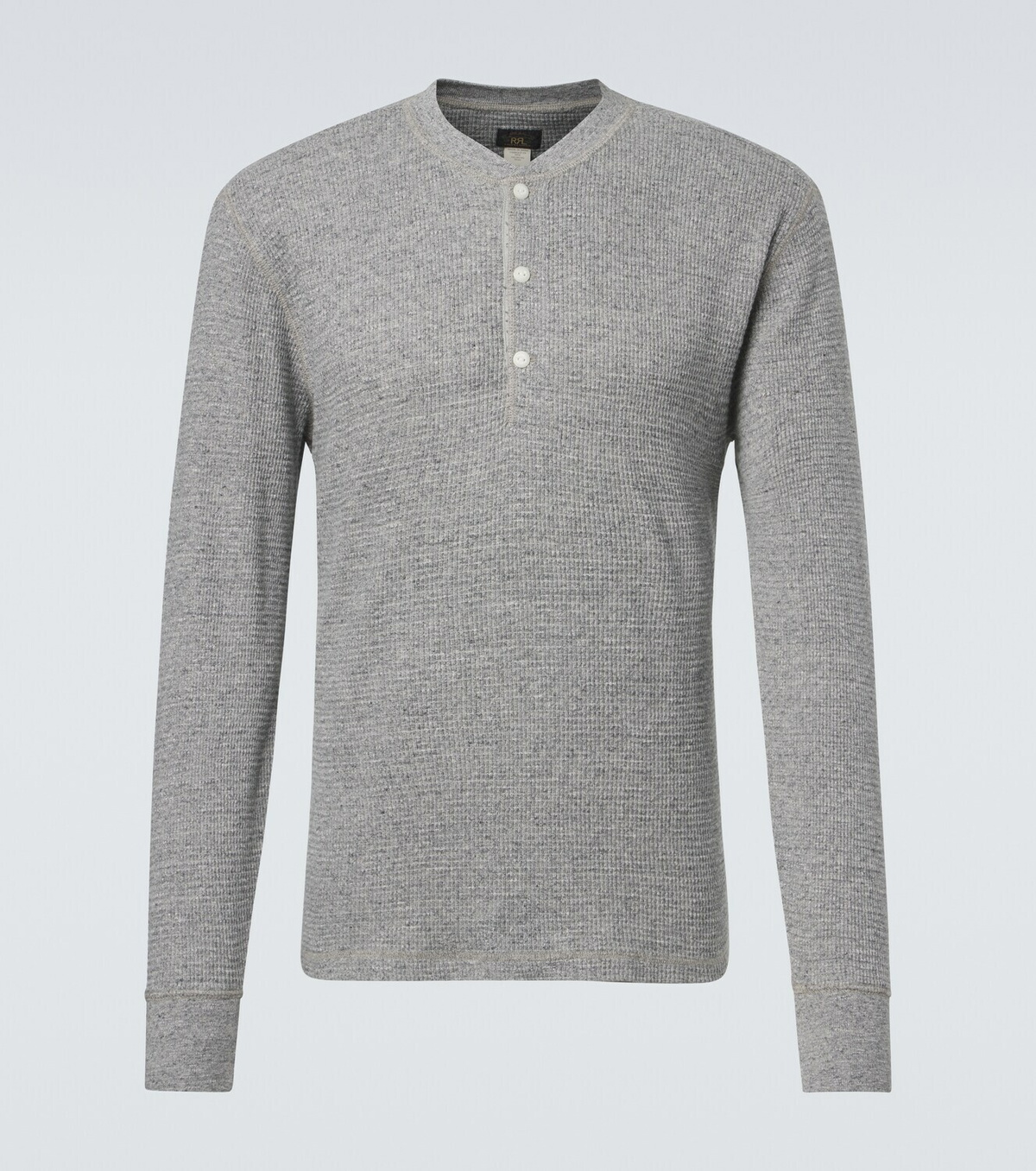 RRL Waffle-knit cotton Henley shirt