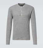 RRL Waffle-knit cotton Henley shirt