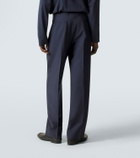 Miu Miu Pleated mohair and wool straight-leg pants