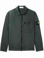 Stone Island - Logo-Appliquéd Garment-Dyed Crinkle Reps ECONYL® Nylon Overshirt - Green