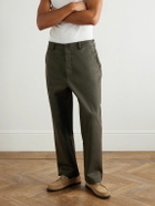 Ghiaia Cashmere - Straight-Leg Cotton Chinos - Green