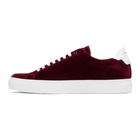 Givenchy Burgundy Urban Knots Velvet Sneakers