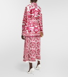 Dolce&Gabbana Printed silk twill pyjama shirt