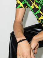 Versace Black Medusa Leather Bracelet