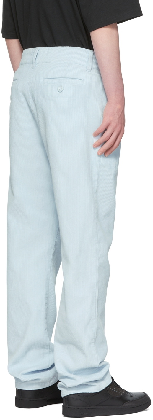 drew house SSENSE Exclusive Blue Cotton Trousers