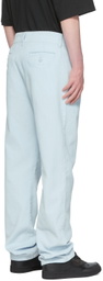 drew house SSENSE Exclusive Blue Cotton Trousers