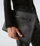Loro Piana Extra A4 leather pouch