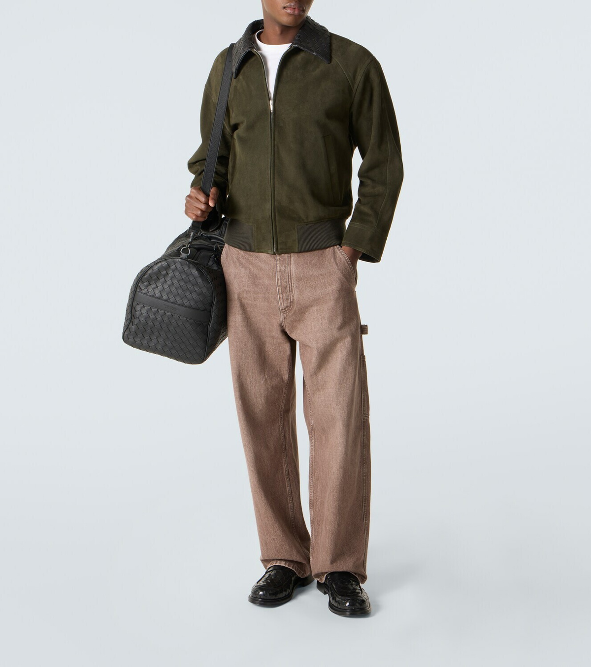 Bottega Veneta Intrecciato leather duffel bag