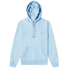 AMI Men's Tonal Heart Popover Hoody in SkyBlue