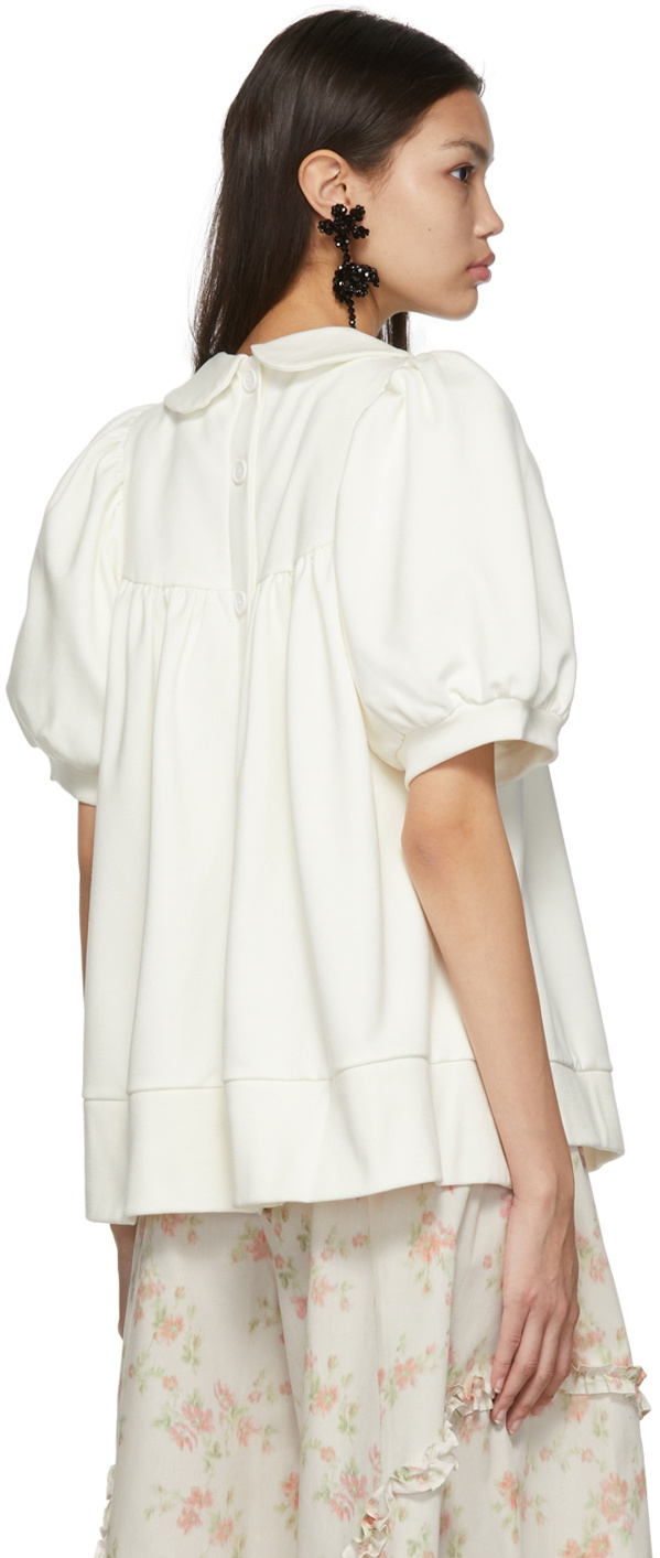 Simone Rocha Off-White Puff Sleeve Blouse Simone Rocha