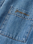 Jacquemus - Boulanger Logo-Embroidered Padded Recycled-Denim Overshirt - Blue