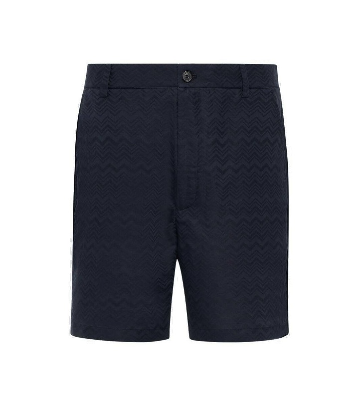 Photo: Missoni Zig Zag cotton and linen Bermuda shorts