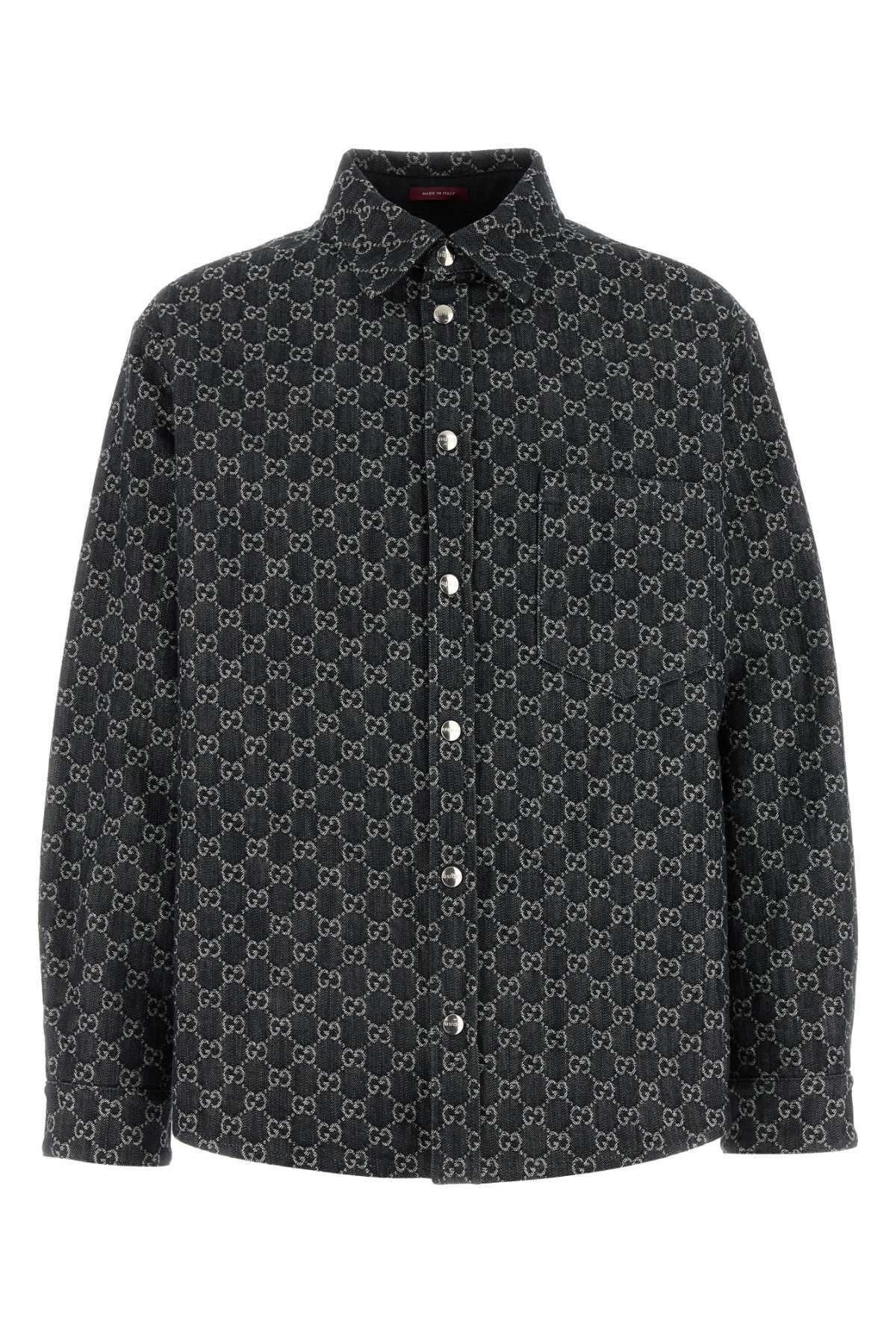 Gucci Embrodiered Denim Reversible Shirt Gucci Gucci Embrodiered Denim Reversible Shirt Gucci