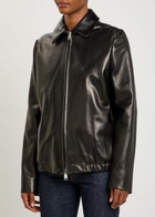 Khaite Jackson Leather Jacket Black