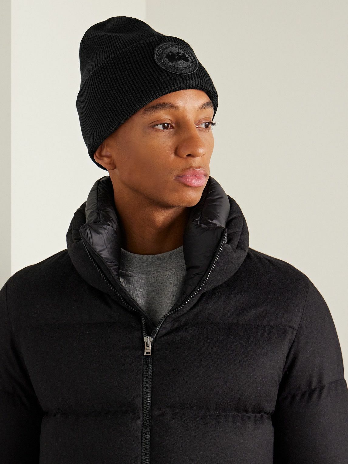 Canada Goose - Logo-Appliquéd Wool Beanie Canada Goose