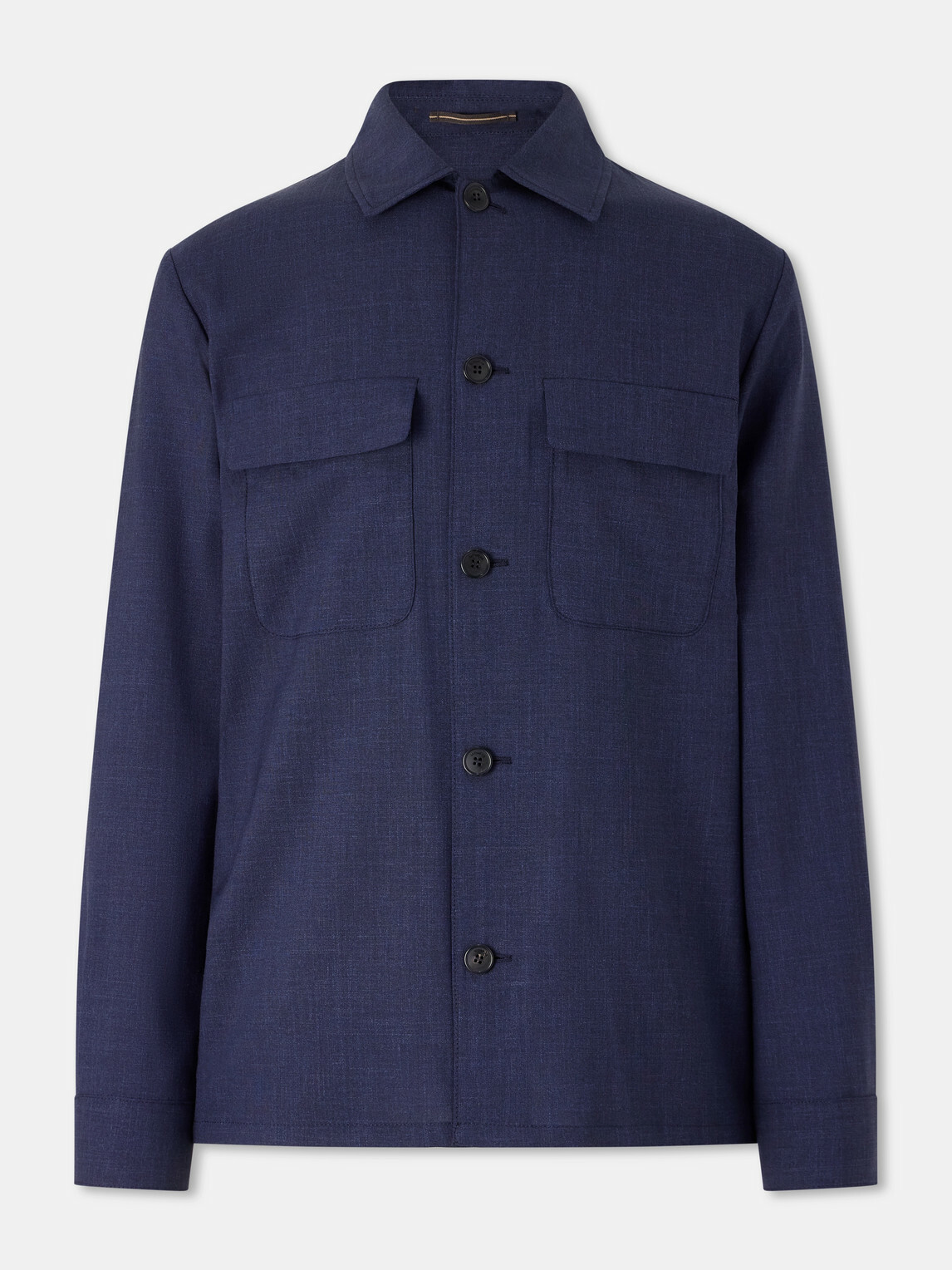 Slowear - Wool, Silk and Linen-Blend Overshirt - Blue