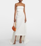 Staud - Bridal Nyla cotton-blend bandeau top