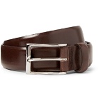 J.Crew - 3cm Dark-Brown Glossed-Leather Belt - Men - Brown