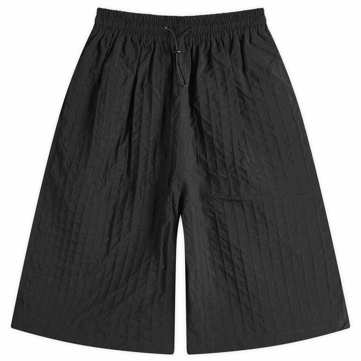 Photo: Sage Nation Men's Factor Nylon Shorts in Black Check